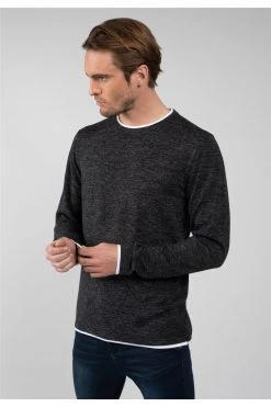 T-shirts T-shirt Manches Longues Chiné Pour Homme - MONAN 01V189M - DEELUXET-Shirt MONAN