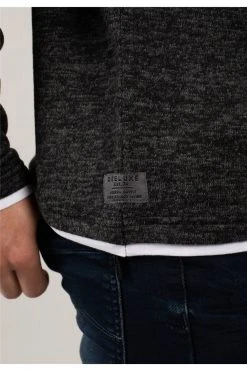 T-shirts T-shirt Manches Longues Chiné Pour Homme - MONAN 01V189M - DEELUXET-Shirt MONAN -Vêtements Homme Soldes Magasin t shirt monan 5