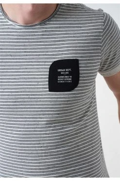 T-shirts Tee-shirt à Rayures Col Rond Manches CourtesT-Shirt MYMIND 9 T-shirts Tee-shirt à Rayures Col Rond Manches CourtesT-Shirt MYMIND -Vêtements Homme Soldes Magasin t shirt mymind 1