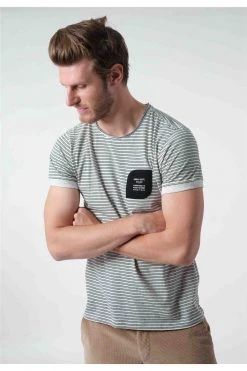 T-shirts Tee-shirt à Rayures Col Rond Manches CourtesT-Shirt MYMIND 10 T-shirts Tee-shirt à Rayures Col Rond Manches CourtesT-Shirt MYMIND -Vêtements Homme Soldes Magasin t shirt mymind 2