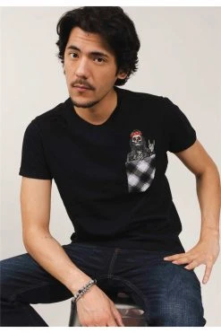 T-shirts Tee-shirt Col Rond Avec Poche PoitrineT-Shirt NEWHYDE -Vêtements Homme Soldes Magasin t shirt newhyde 3