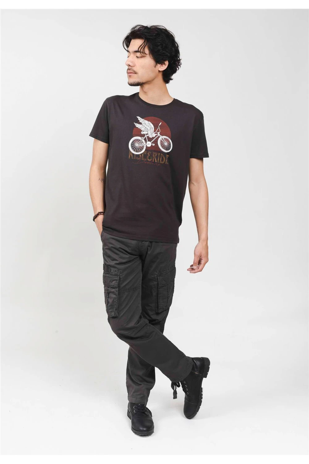 T-shirts Tee-shirt Imprimé Vélo Aux Ailes D'angeT-Shirt RISE 4 T-shirts Tee-shirt Imprimé Vélo Aux Ailes D'angeT-Shirt RISE – Image 2