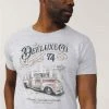 T-shirts Tee-shirt Imprimé Voiture Vintage Col Rond T-Shirt RUSTY -Vêtements Homme Soldes Magasin t shirt rusty