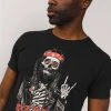 T-shirts Tee-shirt Tête De Mort Rock And RollT-Shirt TELLONY