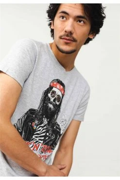 T-shirts Tee-shirt Tête De Mort Rock And RollT-Shirt TELLONY -Vêtements Homme Soldes Magasin t shirt tellony 3