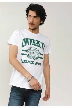 T-shirts T-Shirt En Coton à Manches Courtes Et Inscriptions T-Shirt YALE -Vêtements Homme Soldes Magasin t shirt yale 2