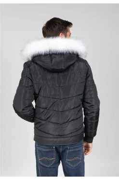 Vestes & Blousons Doudoune à Capuche Avec Fourrure Pour Homme - MUSOCCO 01V655M - DEELUXEVeste MUSOCCO -Vêtements Homme Soldes Magasin veste musocco 3